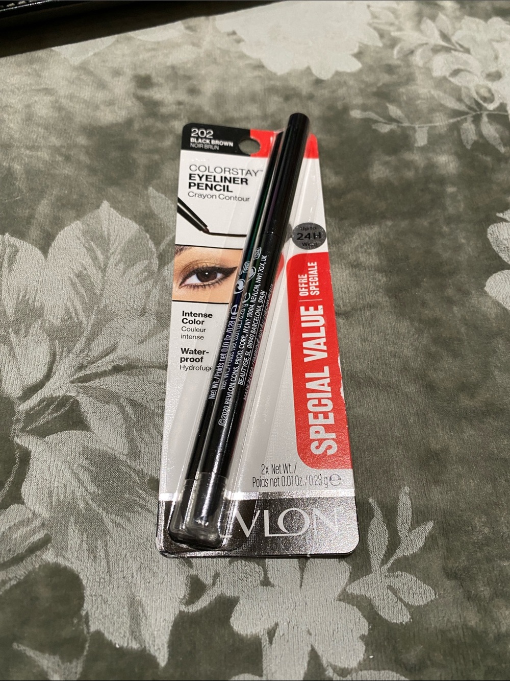 Revlon ColorStay Eyeliner Set of 2: Black Brown #202 NWT